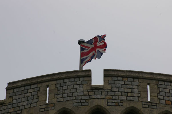 Union Jack over Windsor Castle