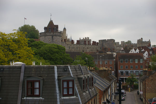 Castle over the town of Windosr