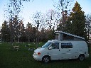 Setting up Camp at J.W. Wells State Park