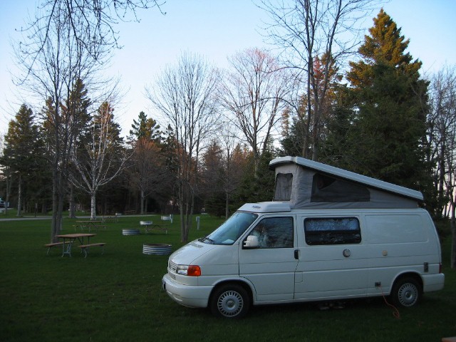 Setting UP Camp at J.W. Wells State Park