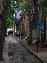 Cobblestone Alley with Federal Period Homes