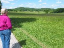 Linda Views Valley Forge (in her cold weather clothes)