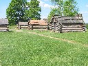 Soldier's Huts in Valley Forge
