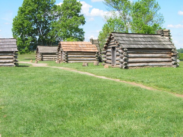 Soldier's Huts In Valley Forge