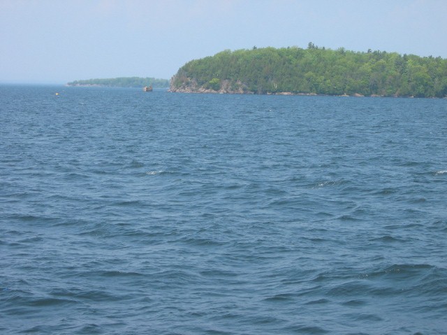 View From Ferry on Lake Champlain