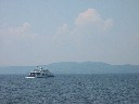 Meeting Oncoming Ferry on Lake Champlain